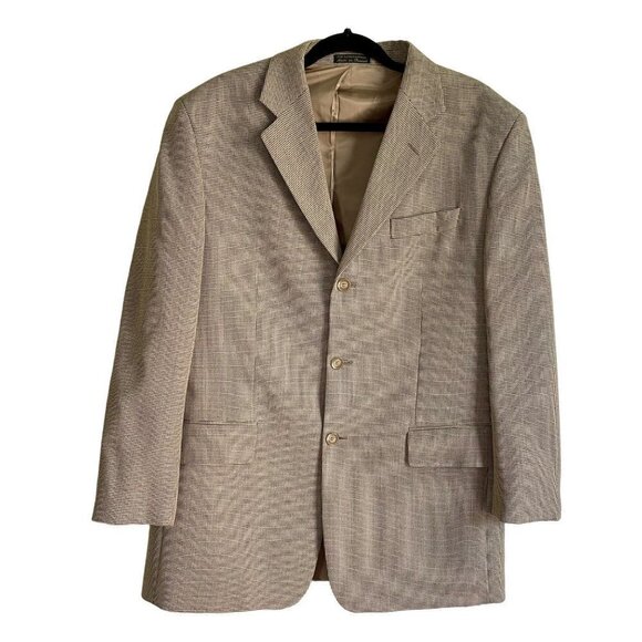 Geoffrey Beene 3 Button Sport Coat Jacket Blazer 42L - Picture 1 of 11